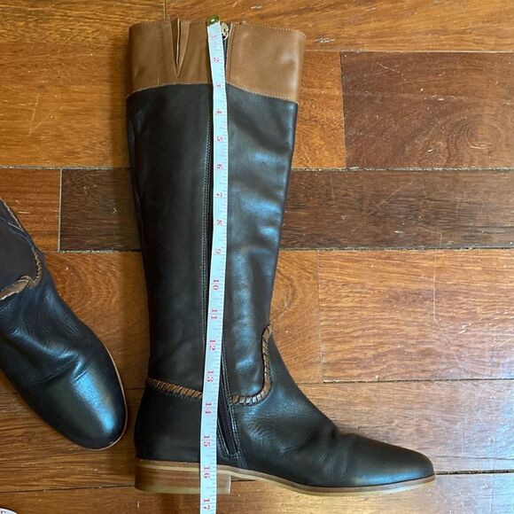 Jack Rogers Brown and Black Leather Riding Boots main image 4